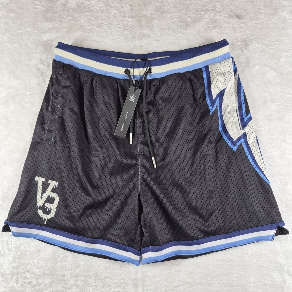 Kinetic Kings Shorts Men's Large Black Gym Run Workout Active Casual Comfort NWT